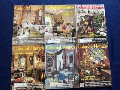 Colonial Homes Magazines ~ Vintage Lot Of 6 ~ Mixed Years 1988 & 1989 - Image 1 of 4