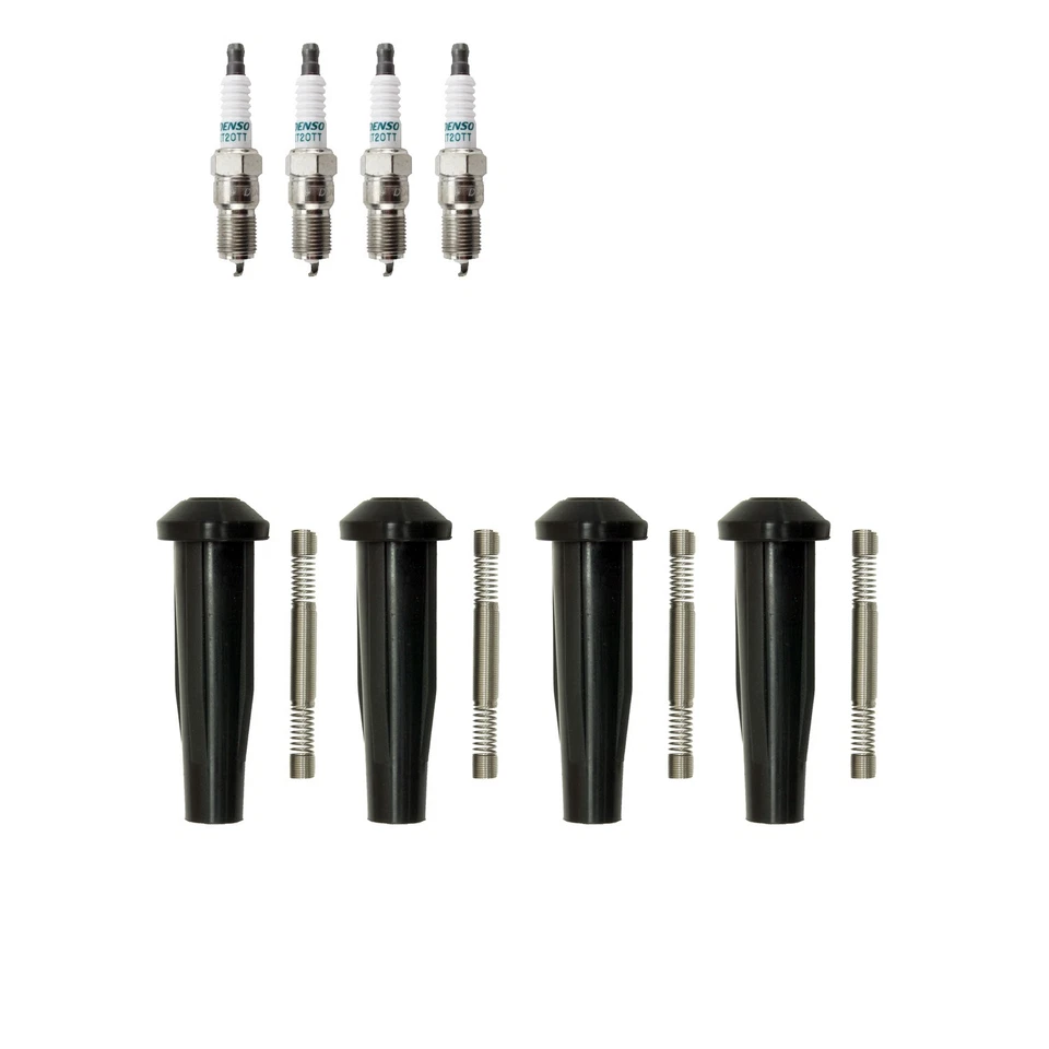 Kit de botas de bobina de encendido Denso 4 enchufes Iridium TT y NGK para Ford Focus 2,3 L L4 Foto 1 de 1