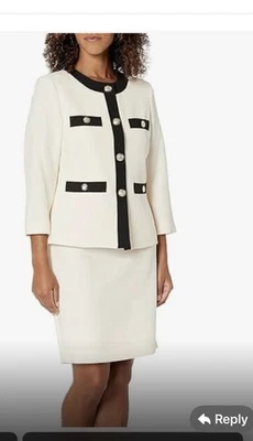 LESUIT SKIRT  SUIT/SIZE 12/NEW WITH TAG/RETAIL$240/LINED/SKIRT LENGTH 25"/ - Image 1 of 2