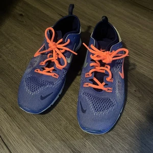 Nike Free 5.0 Women's Size 6.5 Running Shoes Blue Orange - Picture 1 of 6
