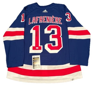 Alexis Lafrenière New York Rangers Signed Adidas Prime Green Jersey JSA COA - Bild 1 von 4