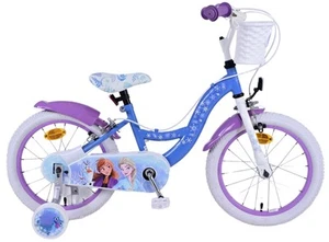 Disney Frozen 2 Kinderfahrrad – Mädchen – 16 Zoll – Blau/Lila – Zwei Handbremsen - Bild 1 von 8