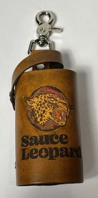 Coldre de molho raro couro leopardo molho quente fecho lagosta - Imagem 1 de 4