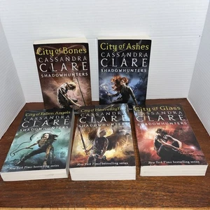 ShadowHunters Mortal Instruments Cassandra Clare 5 Paperback Book Lot 1 2 3 4 6 - Picture 1 of 6