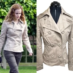 Giacca doppiopetto H&M marrone US 6 UK taglia 8 ASO Hermione Granger *DIFETTI - Foto 1 di 14