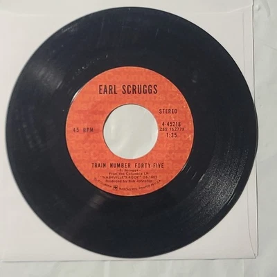 Earl Scruggs ~ Train Number Forty-Five/ Nashville Skyline Rag ~ 45 RPM Record - Image 1 of 4