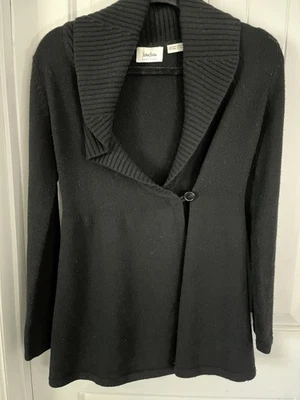 Suéter Cárdigan Neiman Marcus Negro Cachemir S Foto 1 de 4