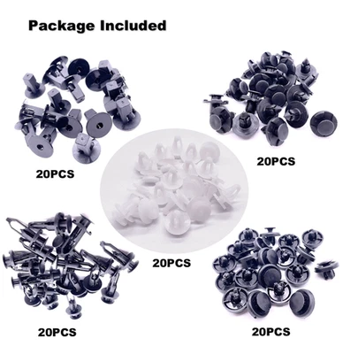 100pcs For TOYOTA LEXUS Trim Panel Clips Bumper Fender Push Pin Rivets Fasteners - Image 1 of 4