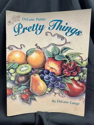 Decorative Tole Painting Pattern Bk DeLane Paints Pretty Things DeLane Lange VG - Image 1 of 4