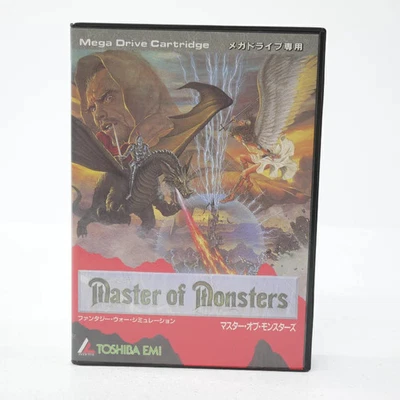 MASTER OF MONSTERS Mega Drive Sega Japan Import Free shipping FedEx DHL Tested - Image 1 of 4