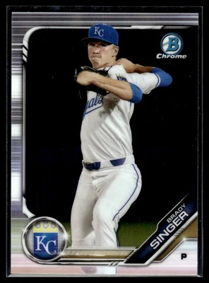 2019 Bowman Chrome Prospects Brady Singer Kansas City Royals #BCP-110 - Image 1 of 2