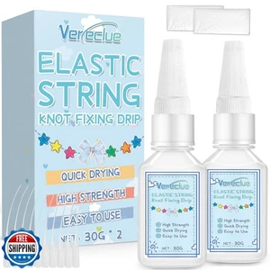 Vereclue Bracelet String Professional Elastic String Kont Fixing Drip, Clear - Picture 1 of 5