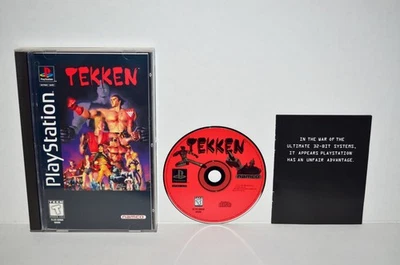 Tekken (Sony PlayStation 1, 1995) PS1 PSOne PSX 2 3 Caja Larga CIB Inserto Reg Casi Nuevo🔥 Foto 1 de 4