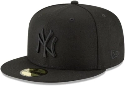 New Era New York Yankees 59 Fifty All Black  - US 6 7/8 - Image 1 of 4