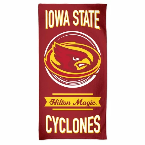 IOWA STATE CYCLONES BEACH TOWEL 30" X 60" 100% COTTON NEW Cover