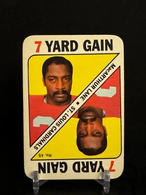 1971 Topps Football MacArthur Lane Card #45 EX - Image 1 of 4