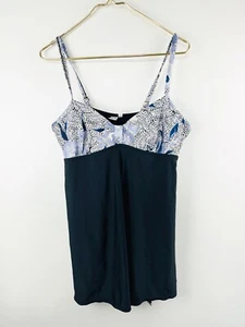 ST. JOHN'S BAY Sz 18W Tummy Control multicolor One-piece Swimdress ZX103528W - Picture 1 of 3