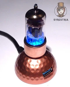 Tubo Radio Steampunk Retro Flash Drive USB-Stick 3.0 16/32/64/128GB Hecho a mano - Imagen 1 de 4