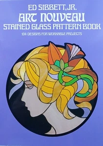 Jugendstil Glasmalerei Muster Projektbuch Ed Sibbett Jr Vintage 1978 Dover NOS - Bild 1 von 11
