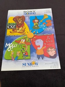 LION OF OZ, MOLLY O!, LITTLE WITCH, THE CRAMP TWINS 1999 animation ad Sunbow - Picture 1 of 1