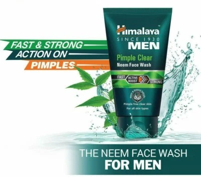 Himalaya Men Pimple Clear Neem Face Wash, 50ml ORIGINAL FREE SHIP - Image 1 of 3