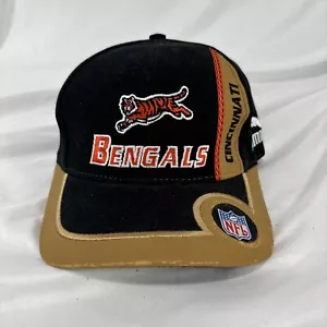 Puma Cincinnati Bengals Vintage NFL Pro Line Authentic, Adjustable Black Worn - Picture 1 of 9