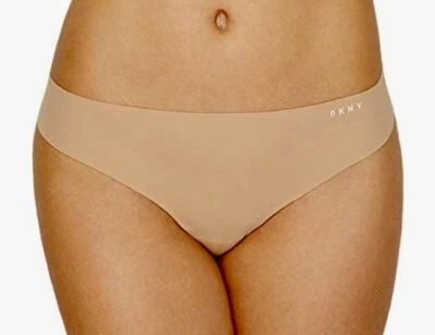 DKNY Litewear Cut Anywear Nude Thong Panty Underwear NEW Womens Plus Sz 1X 2X — 第 1/4 张图片