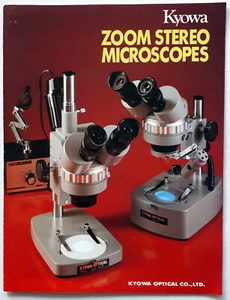 Print Ad KYOWA Zoom Stereo MICROSCOPES 1983 Brochure 3-1/2 Panel - Picture 1 of 4