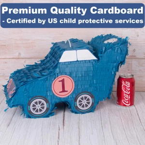 Blue Car Pinata Cinco de Mayo pinata with Hanging Loop For Kids Party Festivals - Picture 1 of 9
