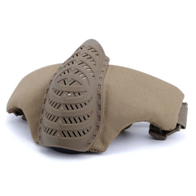 Tactical Mask Paintball Mask Mesh TPU Half Face Mask Military Army Camo Hunting - Image 1 of 4