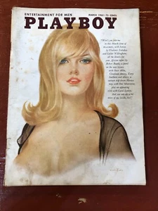 Vintage Playboy Magazine March 1965, Vintage Playmate Jennifer Jackdon & Vargas - Picture 1 of 2