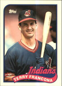 1989 Cleveland Indians Topps Tiffany Indians Baseball Card #31 Terry Francona
