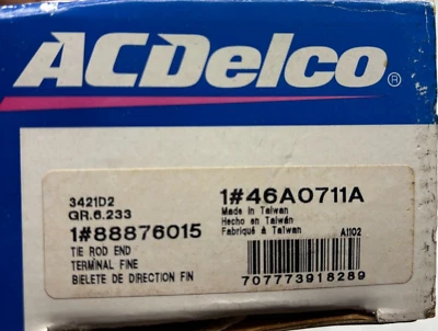ACDelco 46A0711A Steering Tie Rod End-XLS ✅ - Image 1 of 4