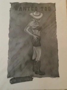 Gloria SHanahan Fine Art in Pencil Wanted TooSIgned Certified 29/150 - Picture 1 of 2
