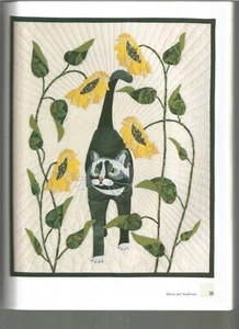 Cats in Quilts Patterns Applique Kittens in Gardens G86 - Picture 1 of 11