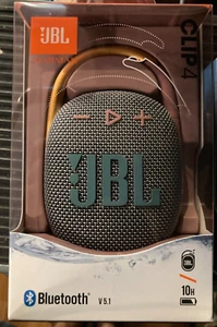 JBL Clip 4 Gray Portable Bluetooth Speaker - Picture 1 of 1