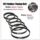2Gt Rubber 2Mm Pitch Timing Belt Closed Loop 6Mm/10Mm Width For Cnc, 3D Printer