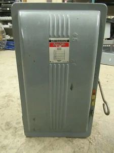 WESTINGHOUSE FUSIBLE SAFETY SWITCH CAF-323 100 AMP 240 VAC - Picture 1 of 10