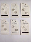 Vintage Buttons on Card Lansing Clear  #1209, 1210, 1211 (Lot of 6 Cards)