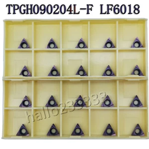 10PCS TPGH 090204 L-F LF6018 CNC Carbide Turning insert for stainless steel - Bild 1 von 5