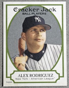 2005 Topps Cracker Jack #3 24/25 Grey Mini Alex Rodriguez Baseball Card