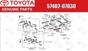 Toyota OEM Inner Rocker 57402-07030 genuine - Picture 1 of 9