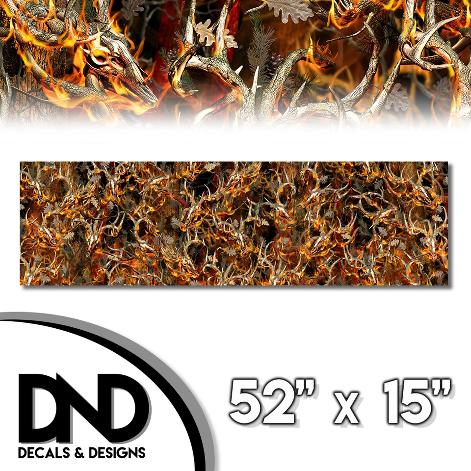 CAMO DECAL 3M WRAP VINYL 52x15 TRUCK CAMO TREE PRINT CAMOUFLAGE - Blaze Buck D& - Image 1 of 1