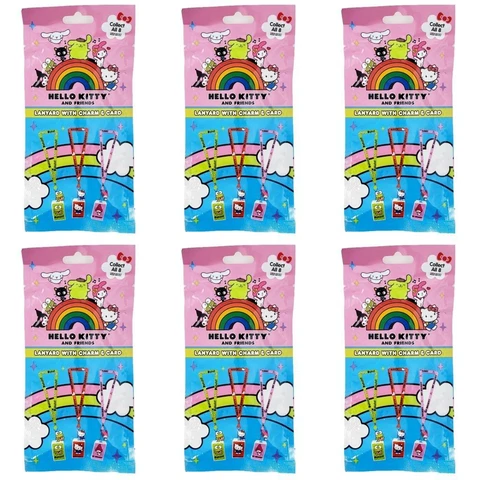 Hello Kitty and Friends Lanyard with Charm : Lot of 6 Sealed Blind Packs Cover