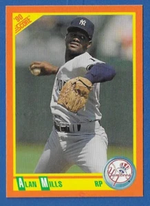 ALAN MILLS NEW YORK YANKEES #89T - PUNTUACIÓN NEGOCIADA CASI NUEVA-COMO NUEVA 1990 - Imagen 1 de 2