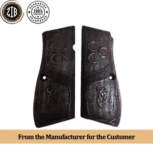 ZIB GRIPS Browning HP 14 empuñaduras hechas a mano de empuñaduras de madera Ars.075 - Imagen 1 de 4