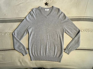 Reiss Cashmere Jumper L Large Grey JENSEN 40" SEE ALL PICS - Picture 1 of 16