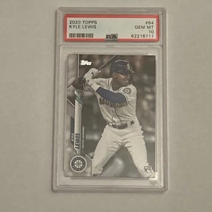 2020 Topps Rookie RC Kyle Lewis PSA 10 Gem Mint - Picture 1 of 2