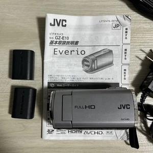 JVC Everio GZ-E10 Camcorder with 2 Batteries, Charger, Manual, Used - Picture 1 of 3
