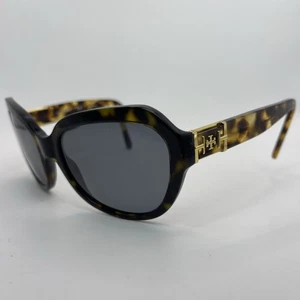 TORY BURCH SUNGLASSES TY7071 1331/13 BROWN TORTOISE GOLD 58-18 135 *Frames Only* - Picture 1 of 15